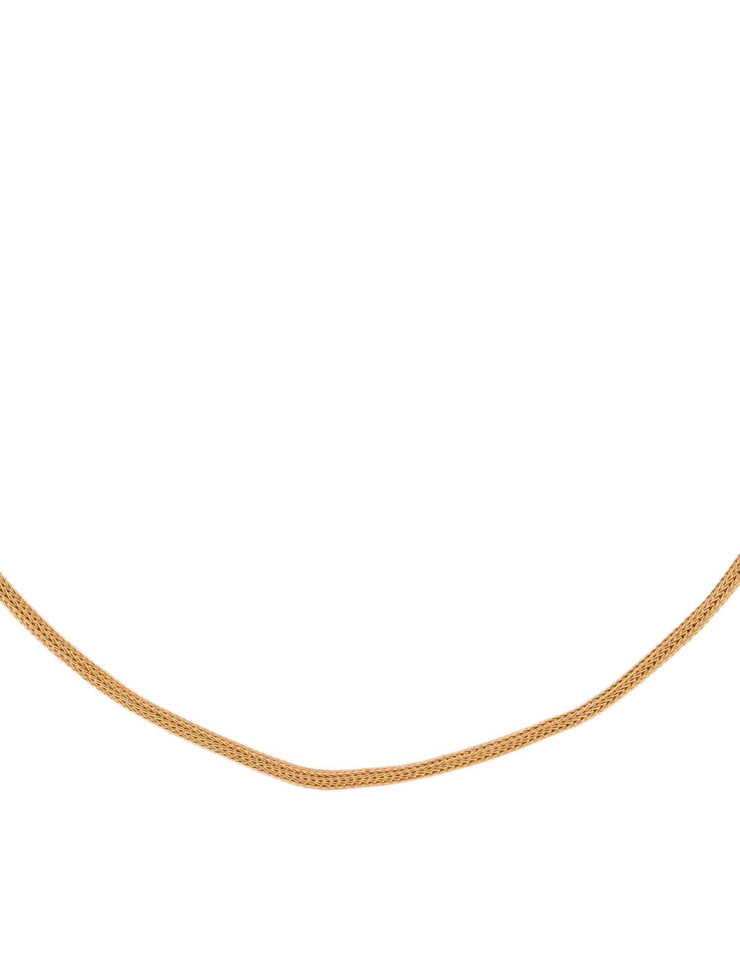 Mikimoto 18K Wheat Chain Necklace