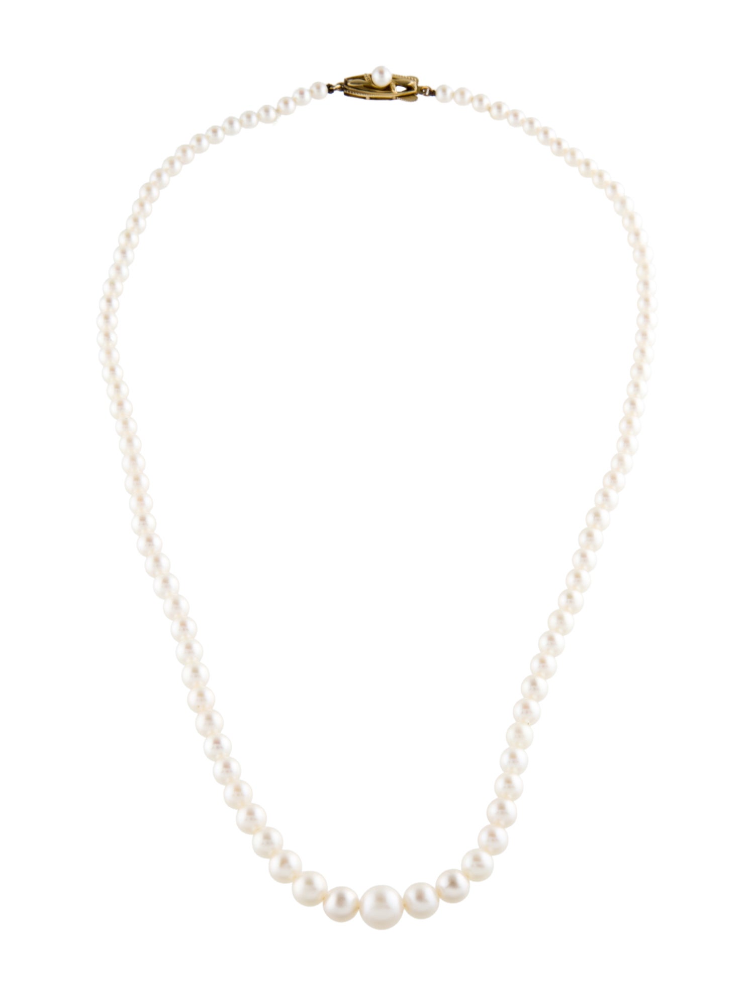 Mikimoto 14K Pearl Bead Strand Necklace