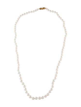 Mikimoto 18K Pearl Bead Strand Necklace