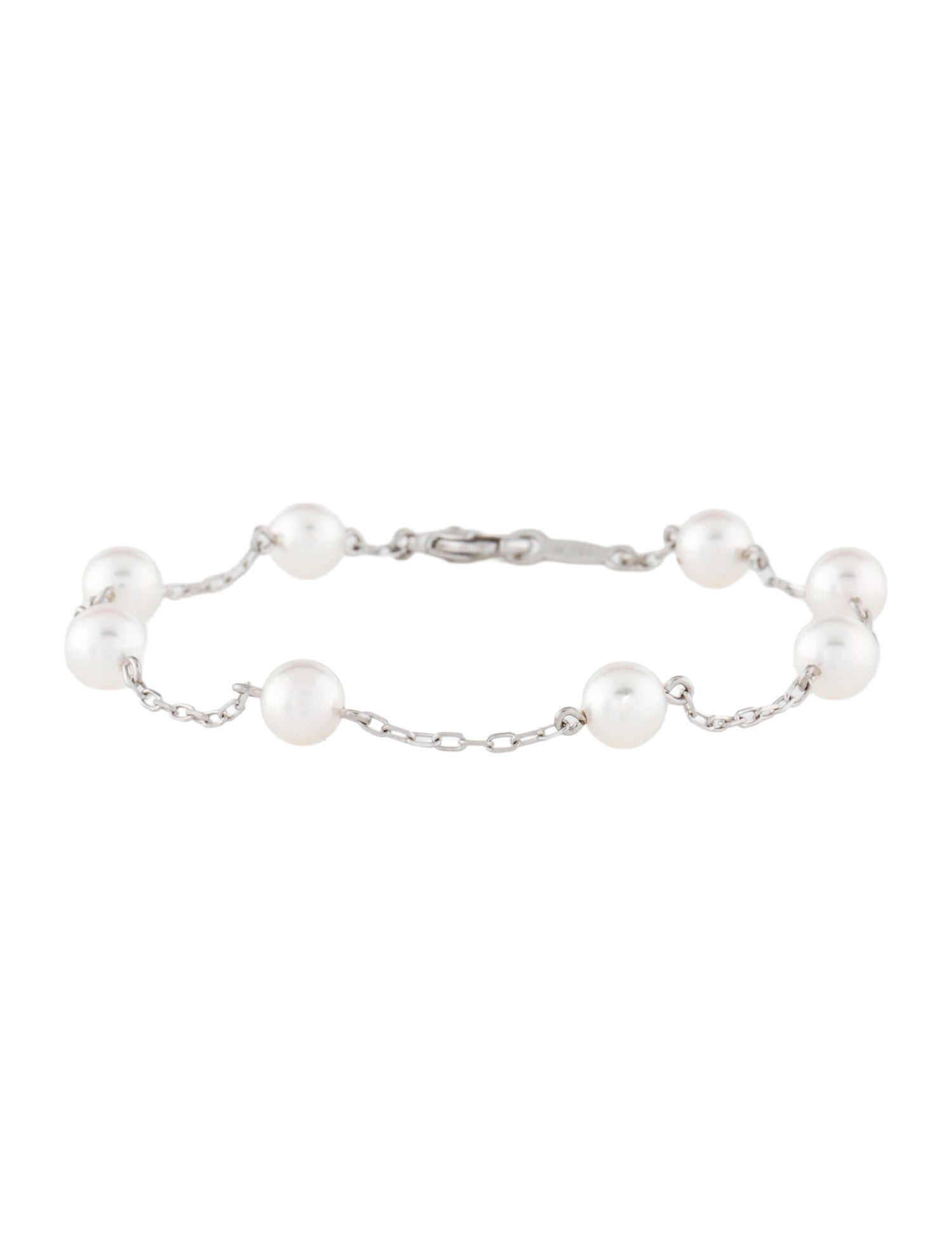 Mikimoto 18K Pearl Station Bracelet