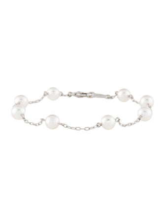 Mikimoto 18K Pearl Station Bracelet