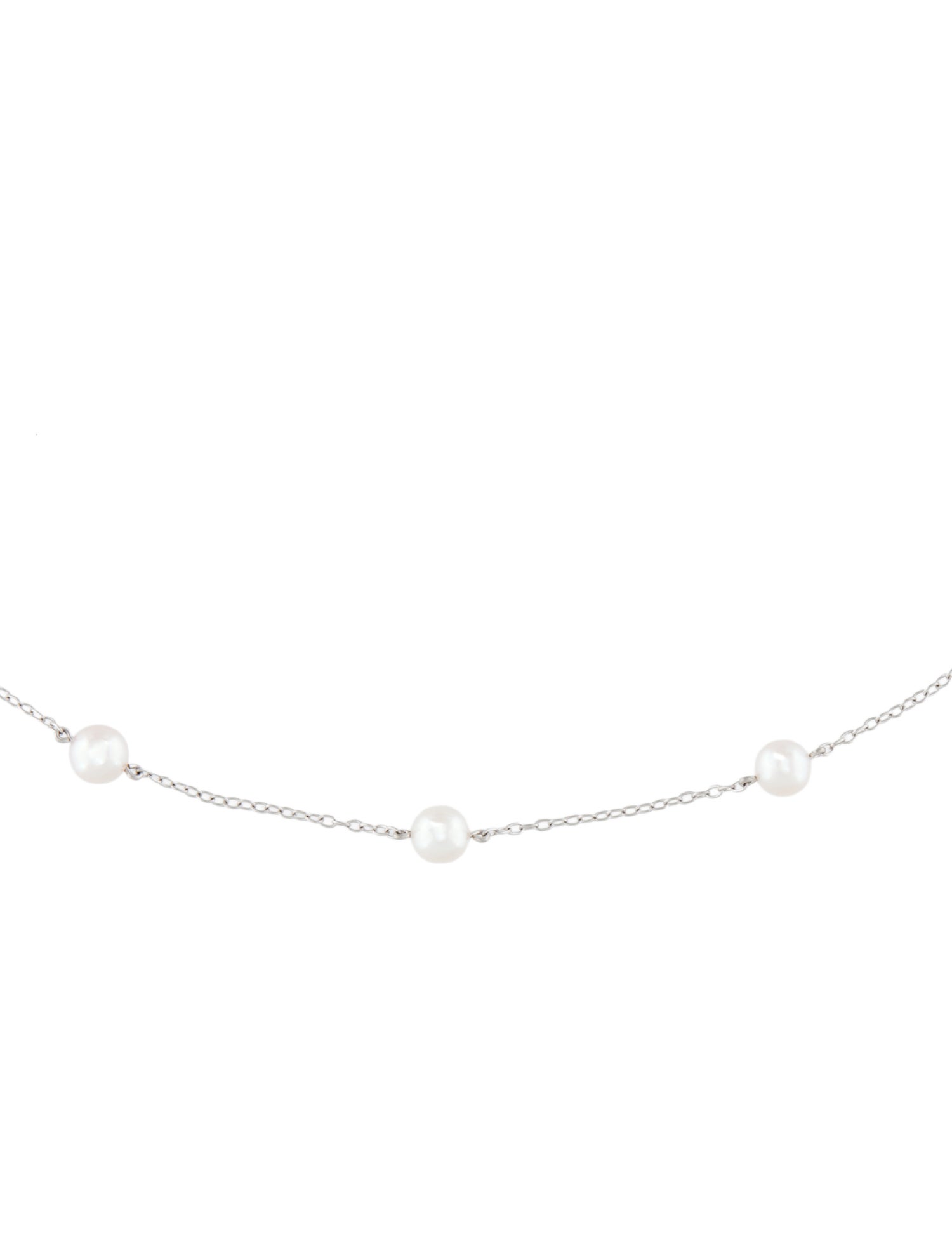 Mikimoto 18K Pearl Station Necklace