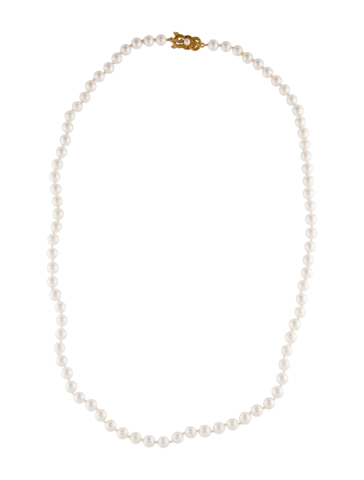 Mikimoto 18K Pearl Bead Strand Necklace
