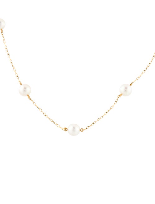 Mikimoto 18K Pearl Station Necklace
