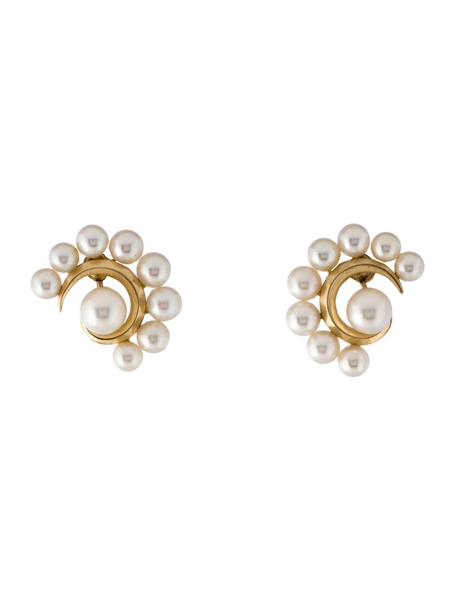 Mikimoto 14K Pearl Clip-On Earrings