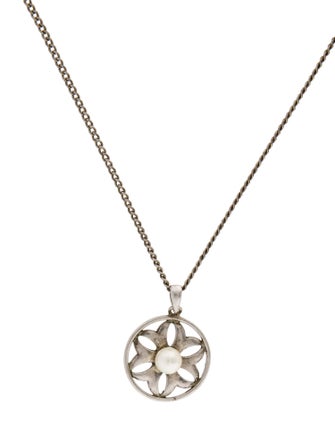 Mikimoto Pearl Flower Pendant Necklace