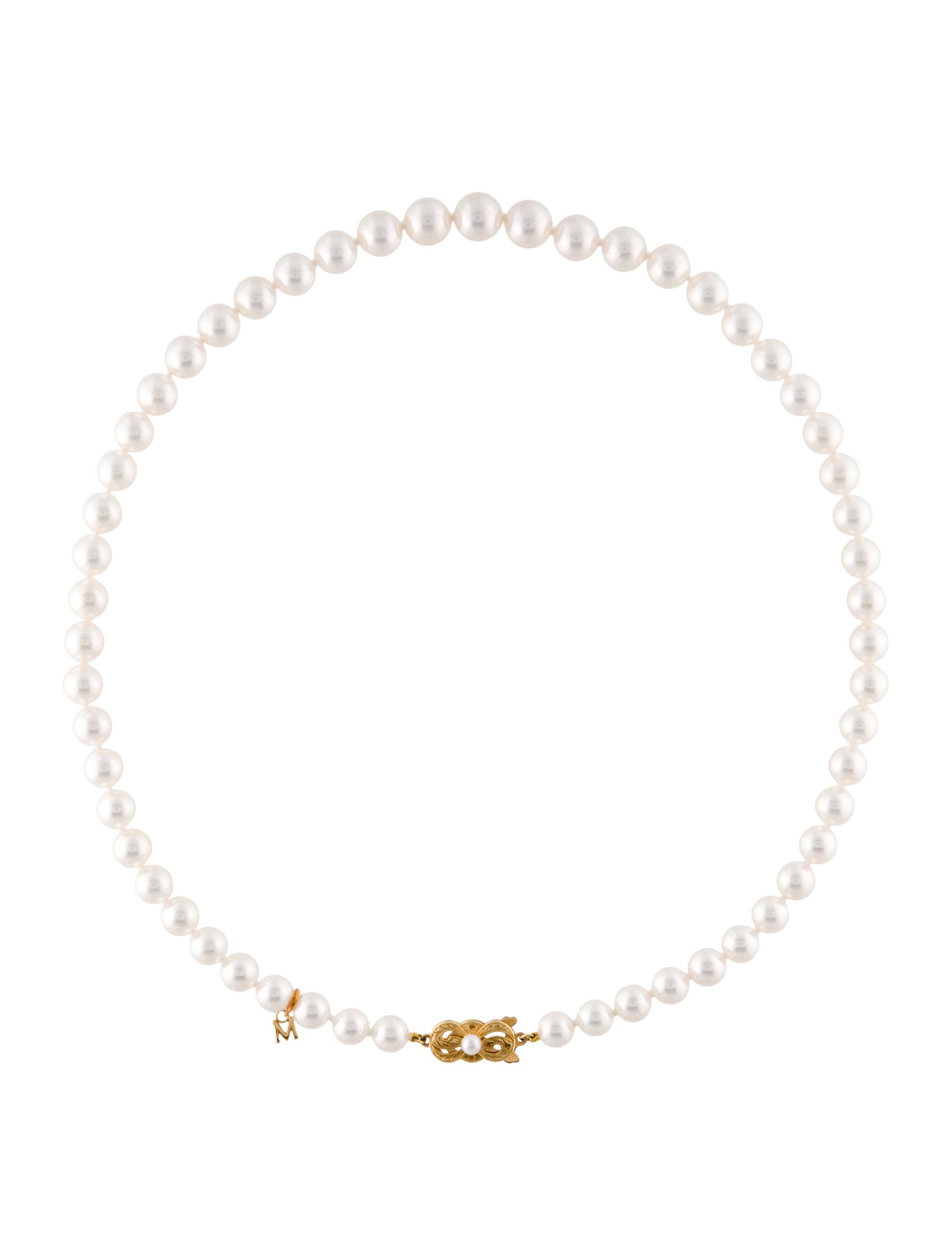 Mikimoto 18K Akoya Cultured Pearl Graduated Necklace
