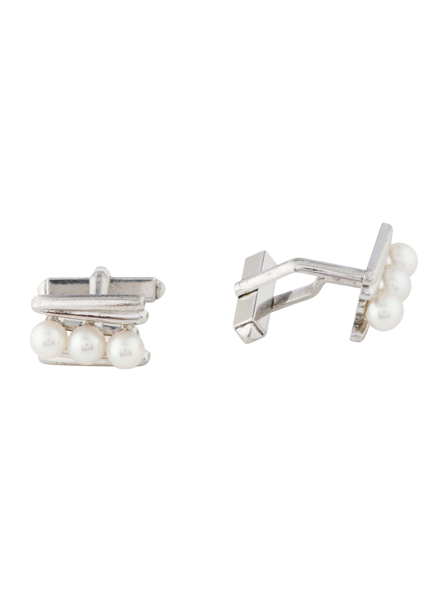 Mikimoto Pearl Cufflinks