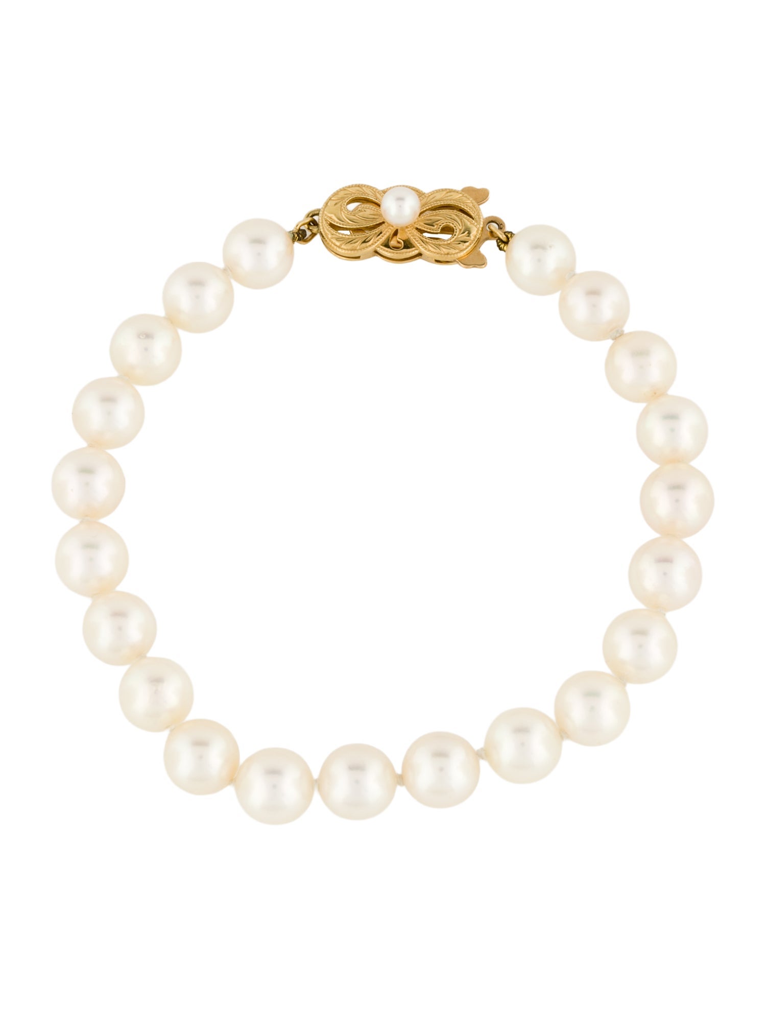 Mikimoto 18K Pearl Bracelet
