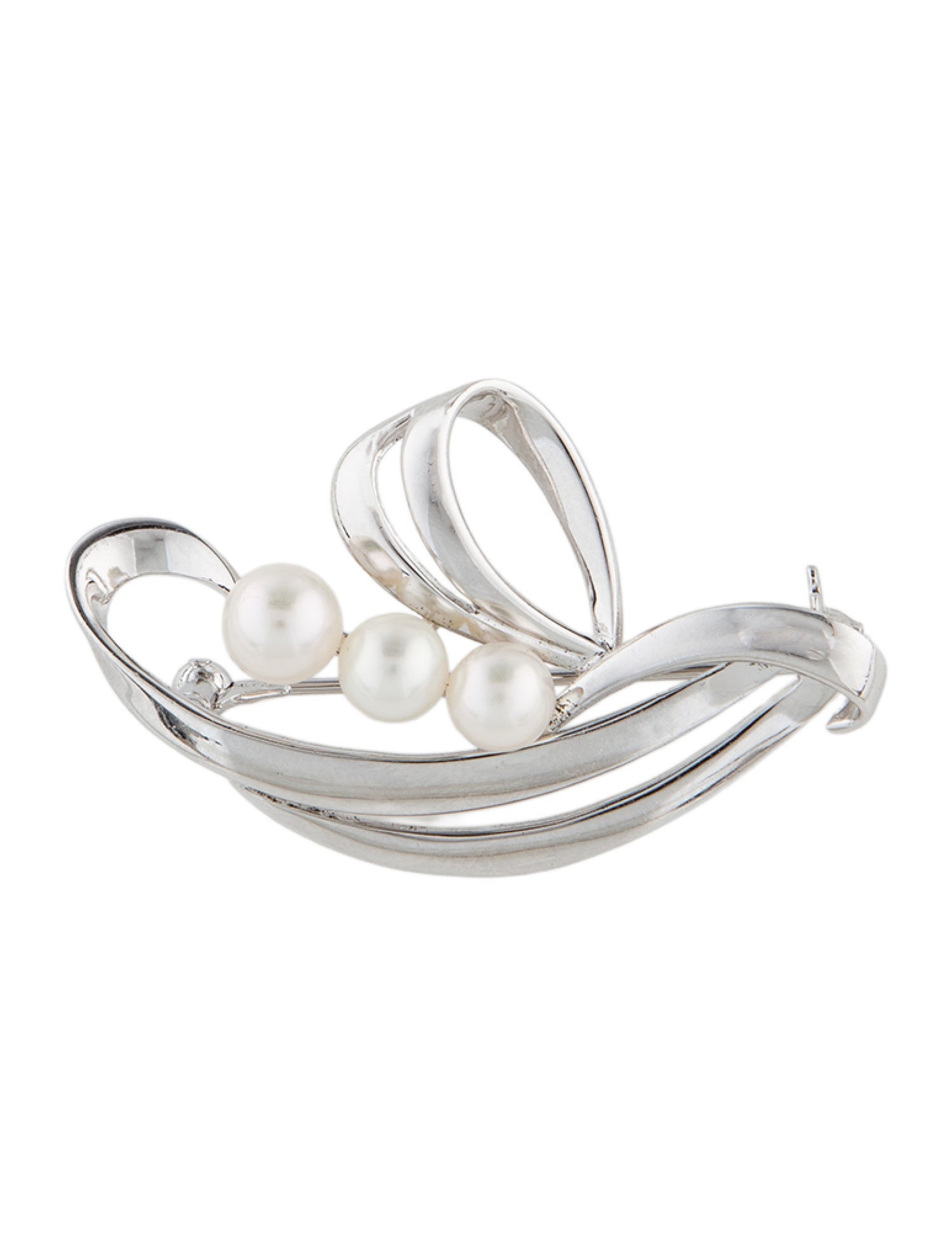 Mikimoto Pearl Floral Brooch