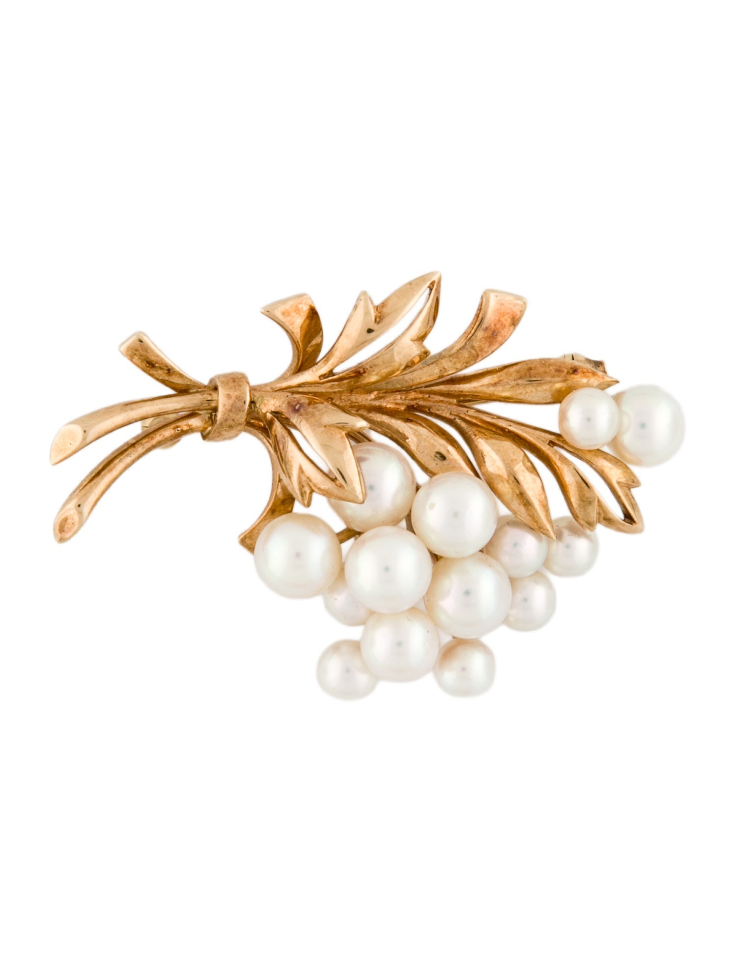 Mikimoto 14K Pearl Brooch