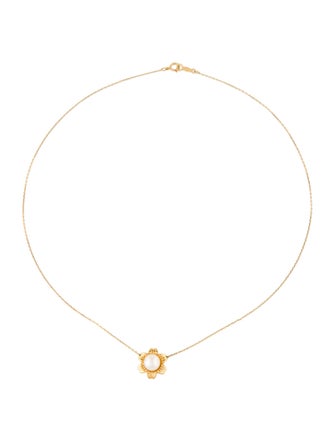 Mikimoto 18K Pearl Flower Pendant
