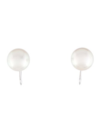 Mikimoto 18K Pearl Clip-On Stud Earrings