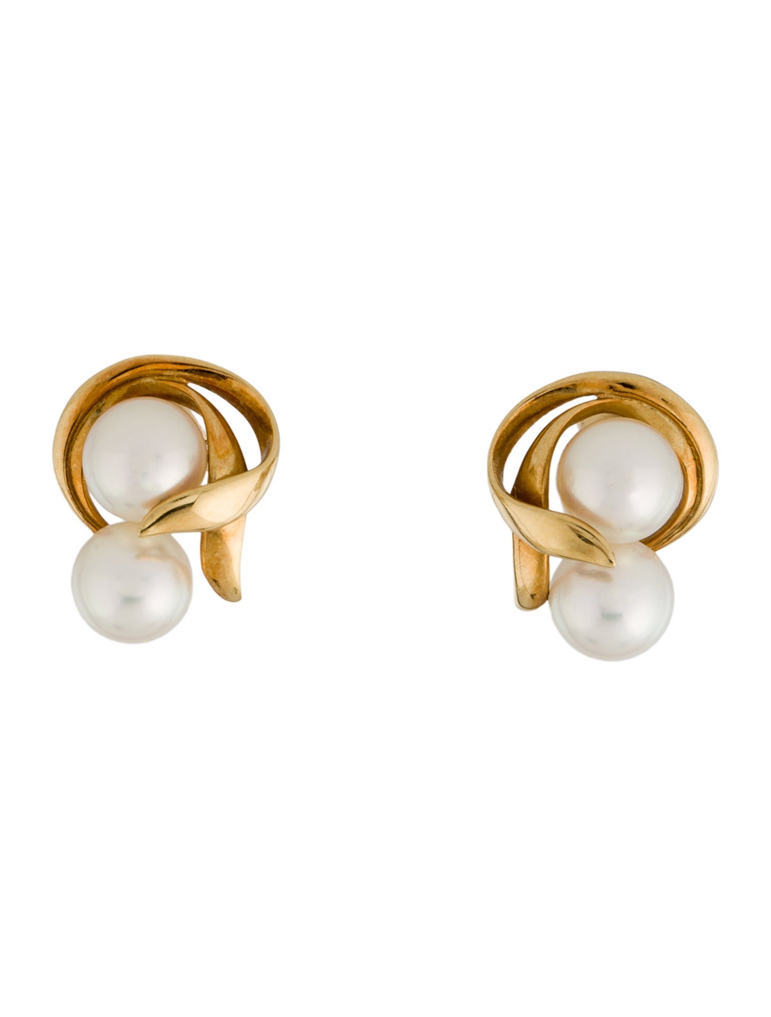 Mikimoto 18K Pearl Stud Earrings