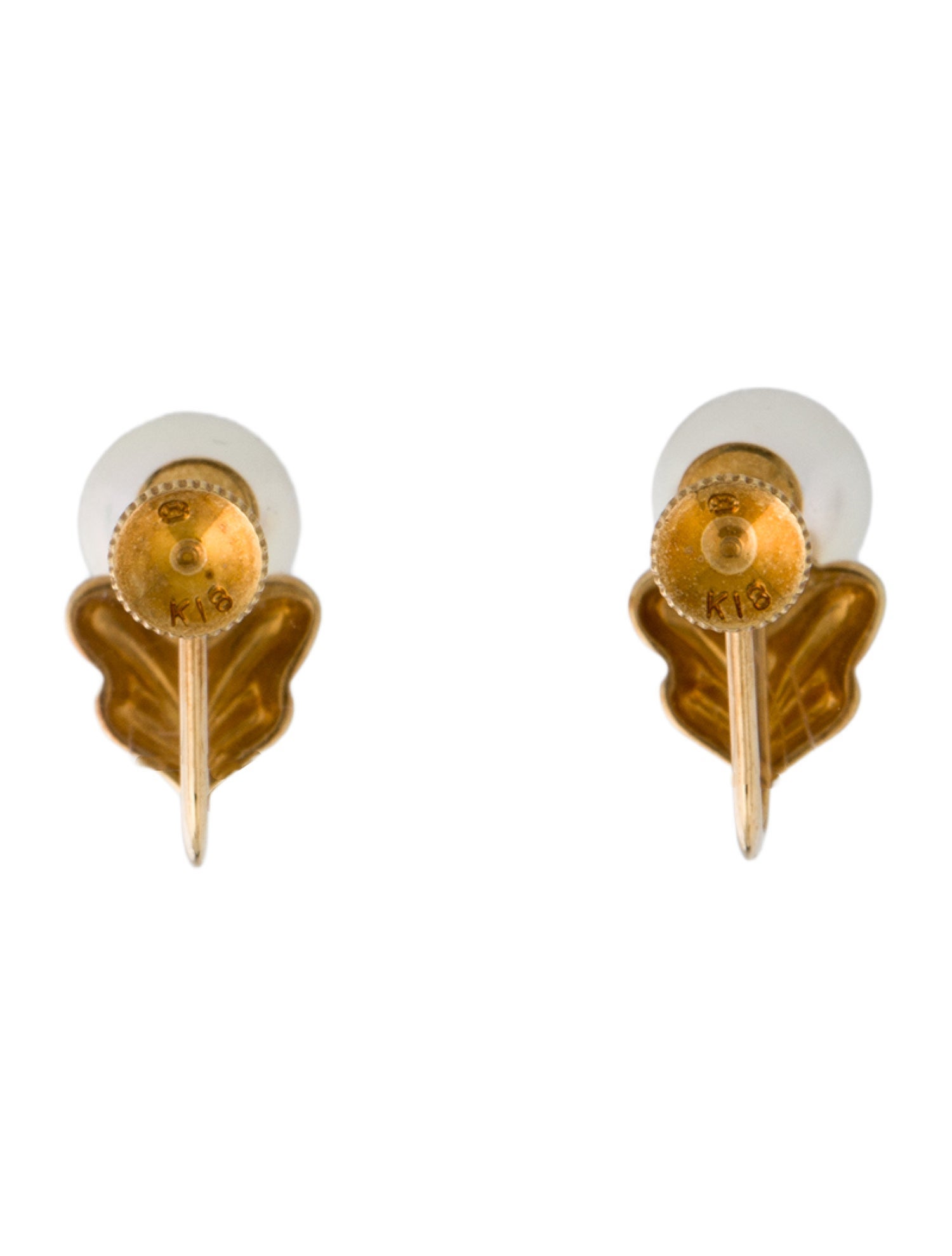 Mikimoto 18K Pearl Clip-On Earrings