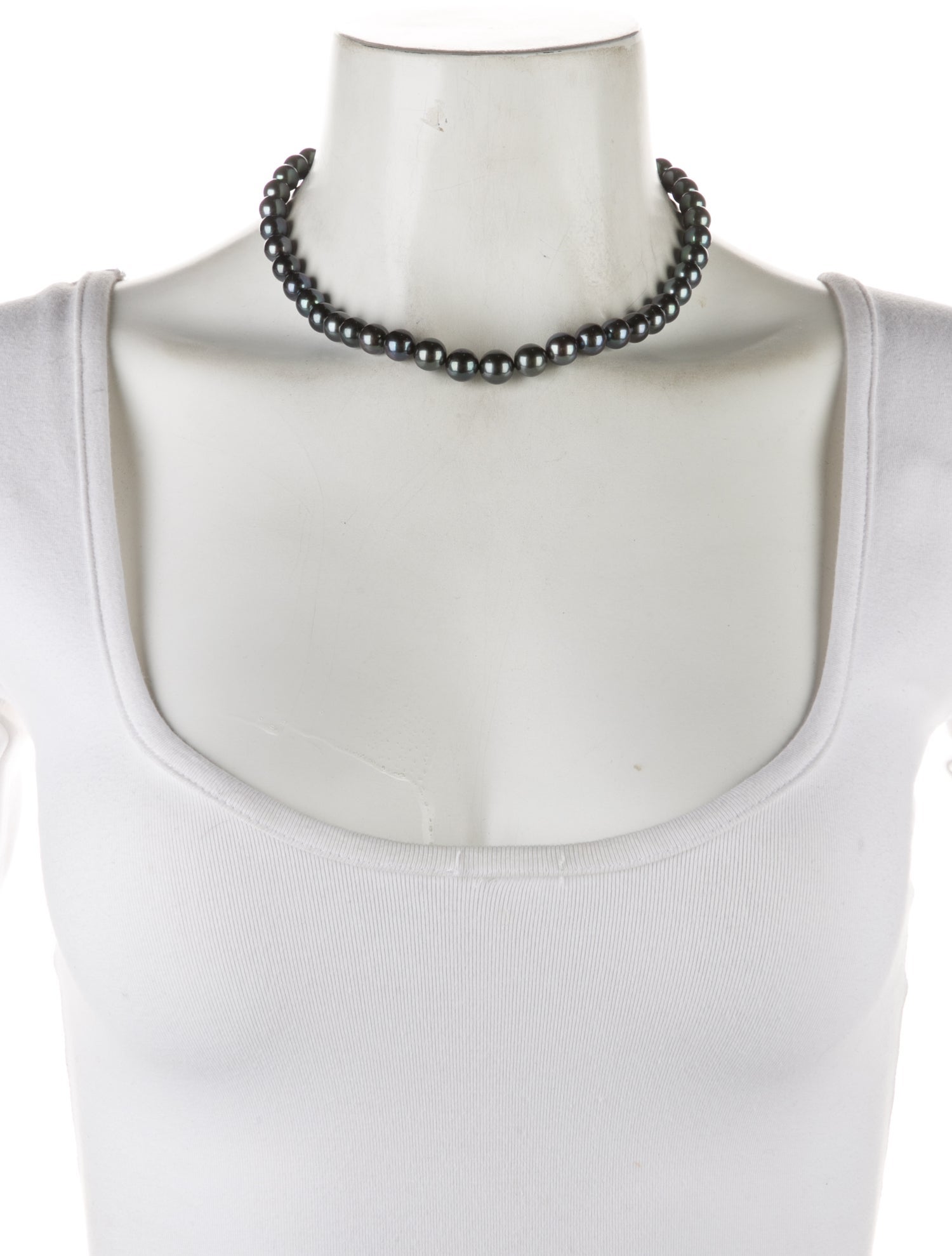 Mikimoto 18K Pearl & Diamond Bead Strand Necklace