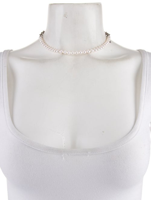 Mikimoto x Comme des Garcons Pearl & Chain Necklace