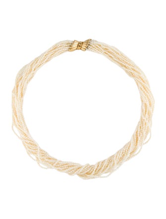 Mikimoto 18K Pearl Torsade Necklace