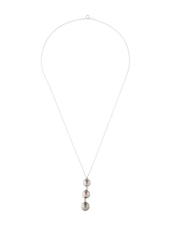 Mikimoto 18K Pearl & Diamond Pendant Necklace
