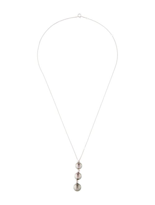 Mikimoto 18K Pearl & Diamond Pendant Necklace