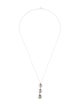 Mikimoto 18K Pearl & Diamond Pendant Necklace