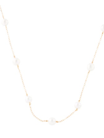 Mikimoto 18K Pearl Station Necklace
