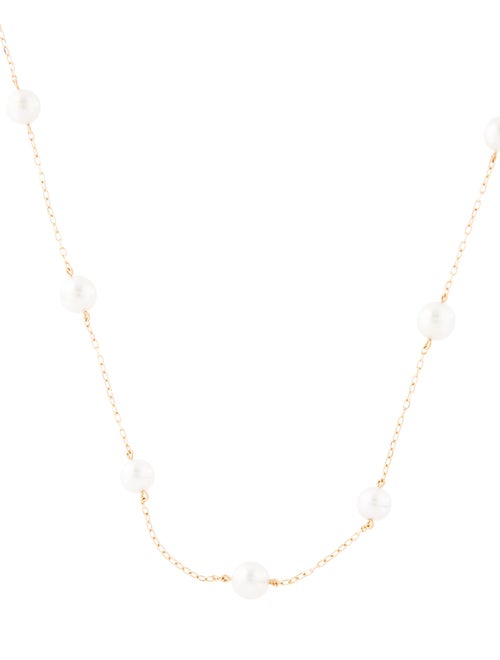 Mikimoto 18K Pearl Station Necklace