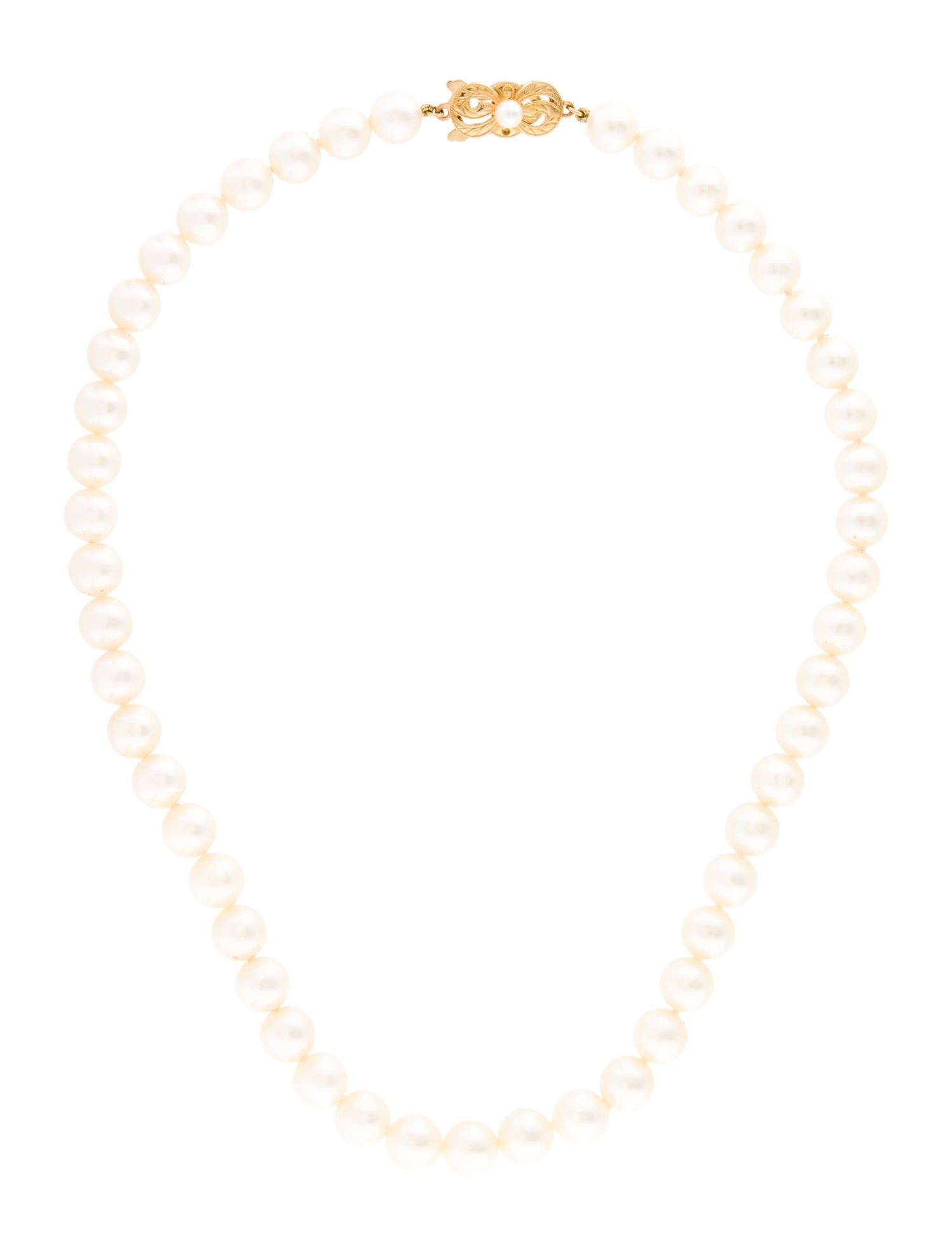 Mikimoto 18K Pearl Bead Strand Necklace