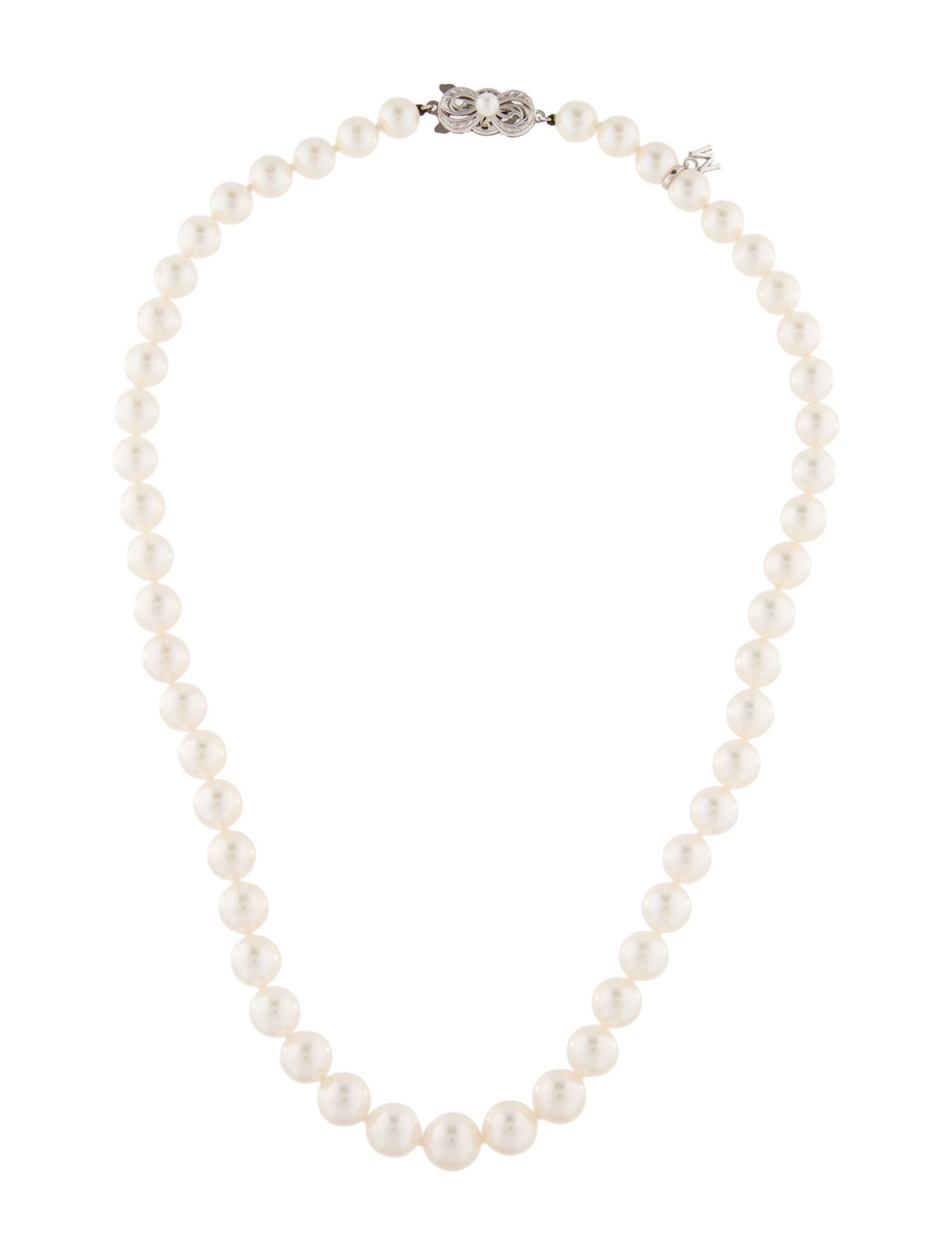 Mikimoto 18K Pearl Graduated Strand Necklace