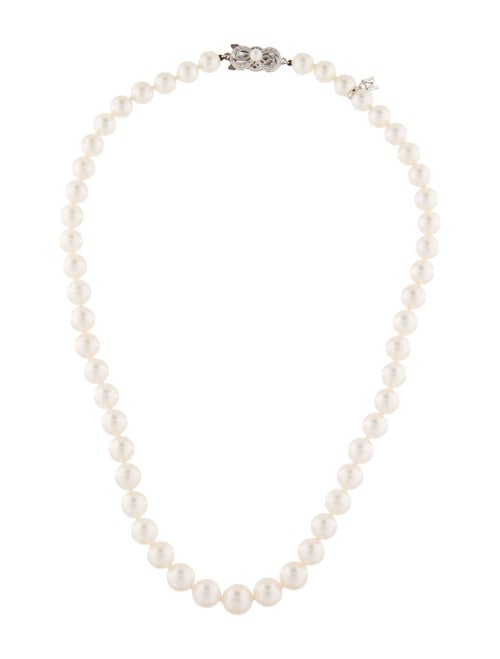 Mikimoto 18K Pearl Graduated Strand Necklace