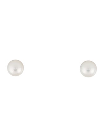 Mikimoto 18K Akoya Cultured Pearl Stud Earrings