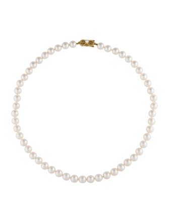 Mikimoto 18K Pearl Graduated Bead Necklace