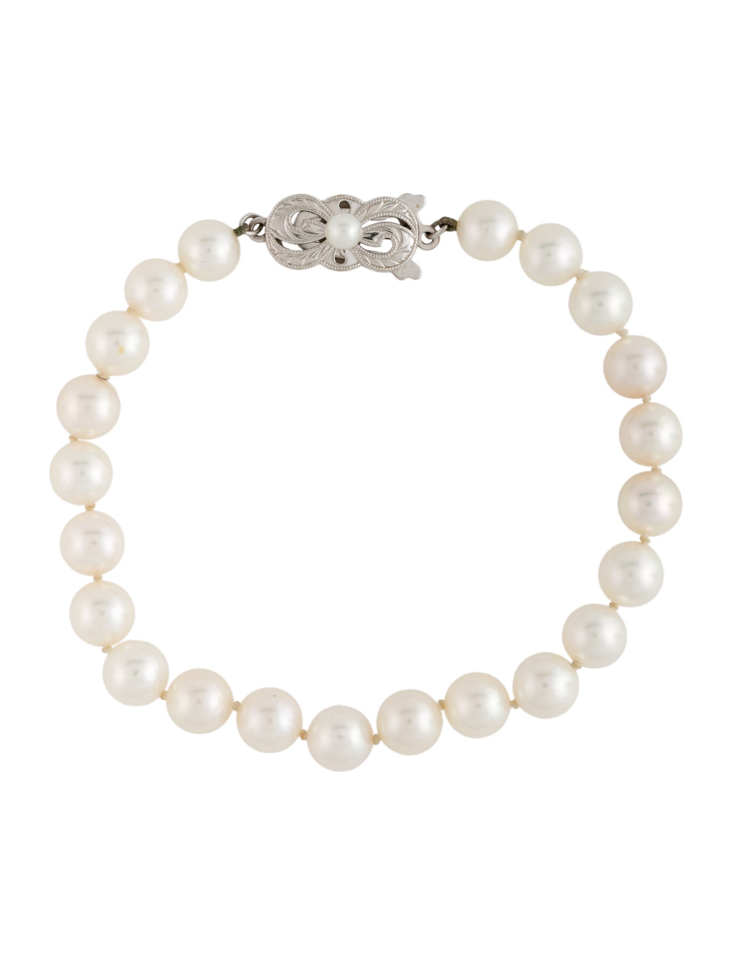 Mikimoto 18K Pearl Bead Strand Bracelet