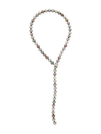 Mikimoto 18K Pearl & Diamond Lavalier Necklace