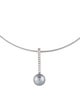 Mikimoto 18K Pearl & Diamond Pendant Necklace