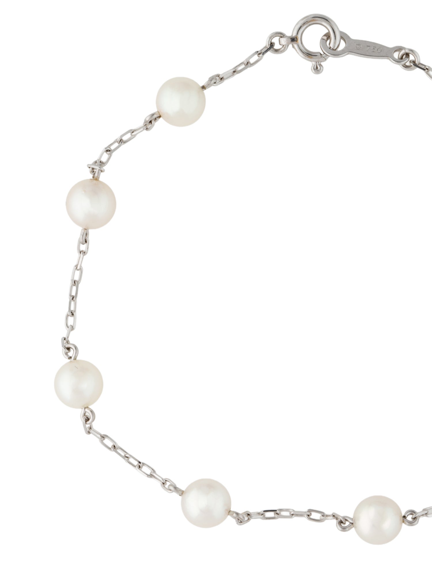 Mikimoto 18K Pearl Station Bracelet
