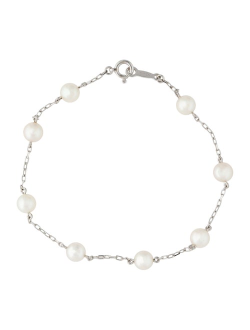Mikimoto 18K Pearl Station Bracelet