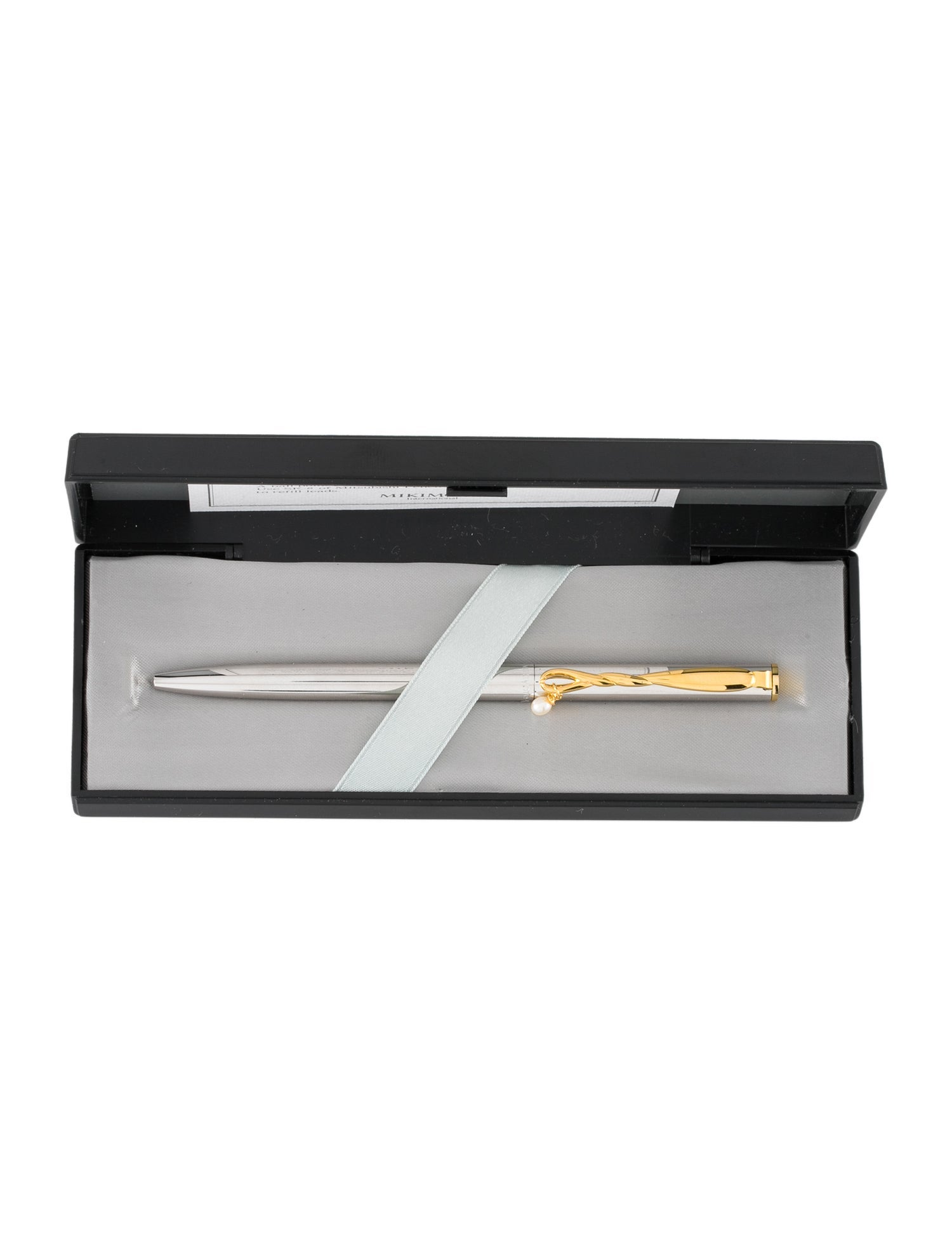 Mikimoto Pearl-Accented Ballpoint Pen