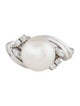 Mikimoto Platinum Pearl & Diamond Ring