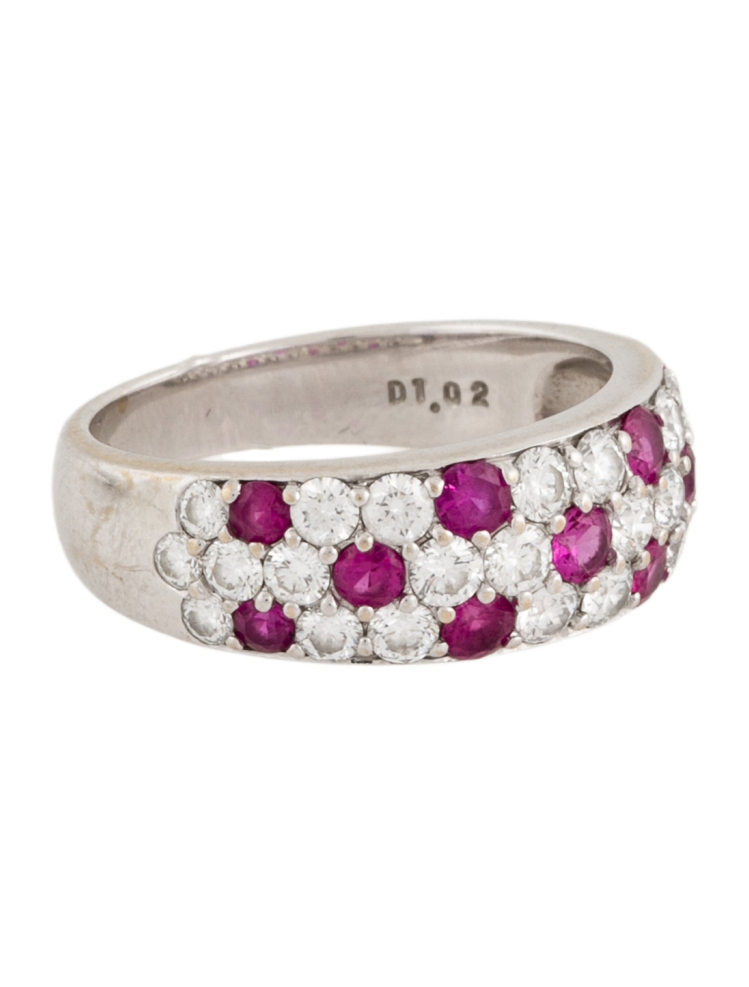 Mikimoto 18K Ruby & Diamond Band