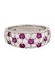 Mikimoto 18K Ruby & Diamond Band