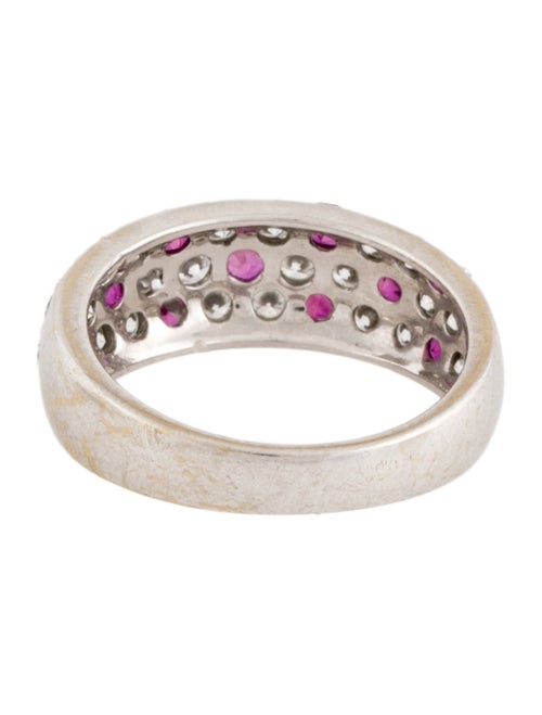 Mikimoto 18K Ruby & Diamond Band