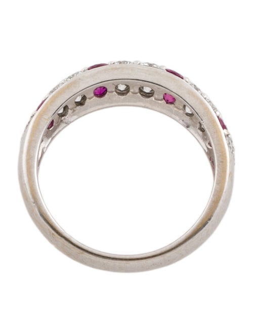 Mikimoto 18K Ruby & Diamond Band