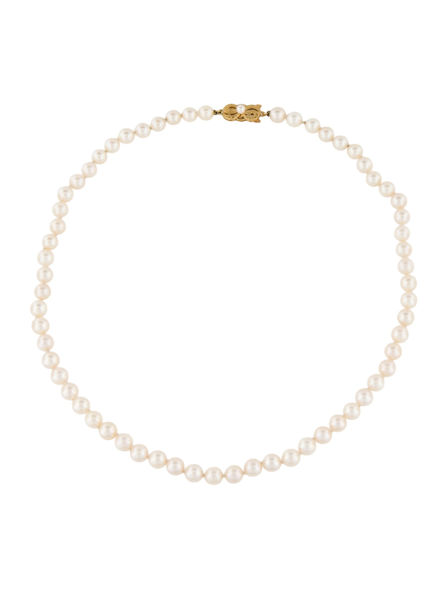 Mikimoto 18K Pearl Bead Strand Necklace