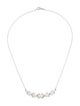 Mikimoto Pearl Leaf Station Necklace