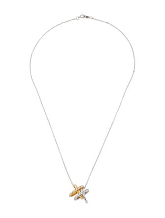 Mikimoto 18K Diamond Pendant Necklace