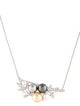 Mikimoto 18K Pearl & Diamond Convertible Brooch Pendant Necklace