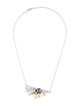 Mikimoto 18K Pearl & Diamond Convertible Brooch Pendant Necklace