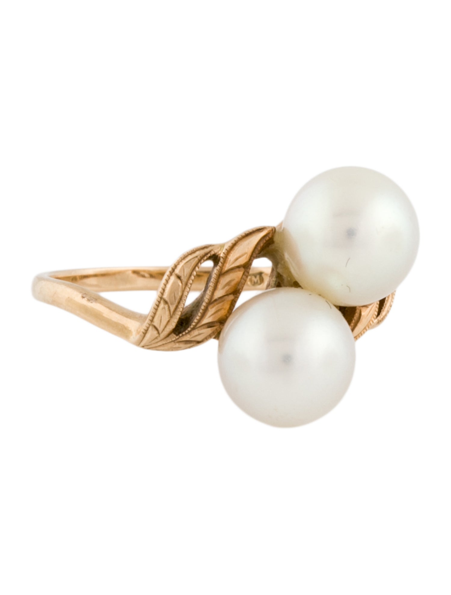 Mikimoto 14K Pearl Cocktail Ring