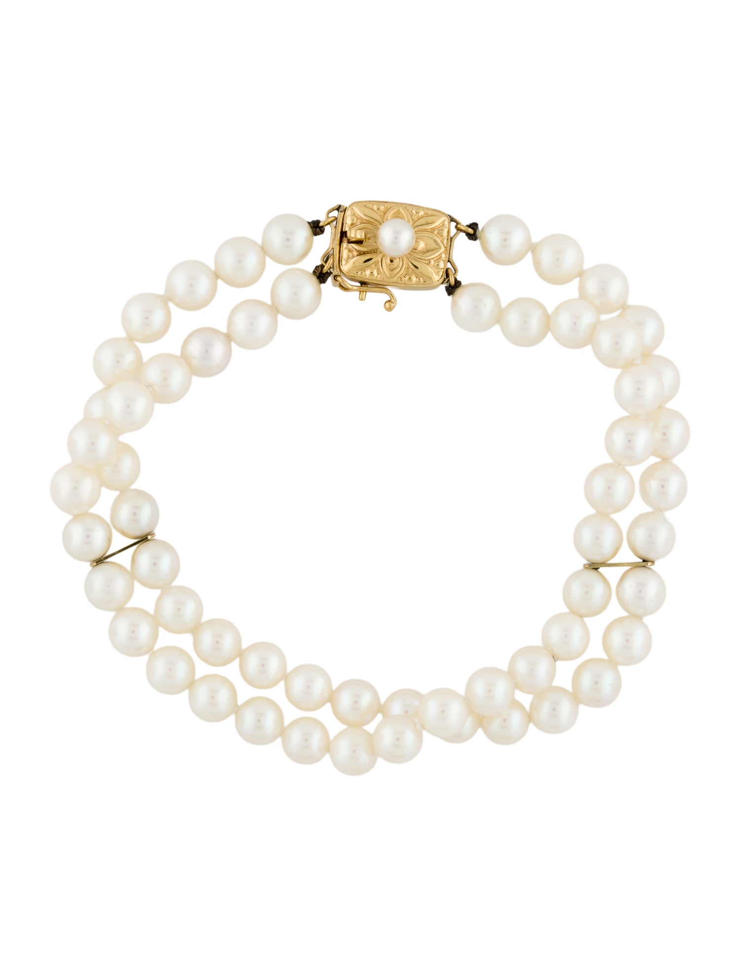 Mikimoto 18K Pearl Multistrand Bead Bracelet